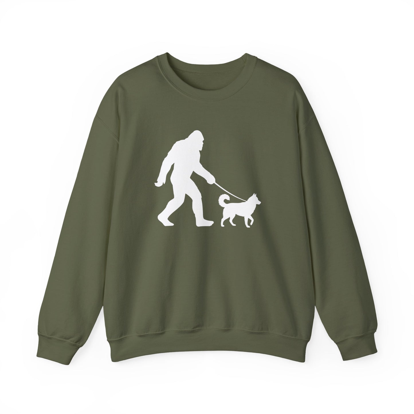 Husky Bigfoot Crewneck Sweatshirt Military Green