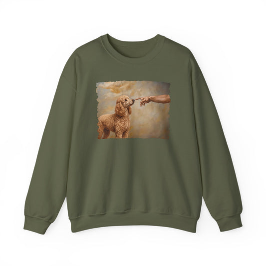 Standard Poodle Creation Apricot Crewneck Sweatshirt