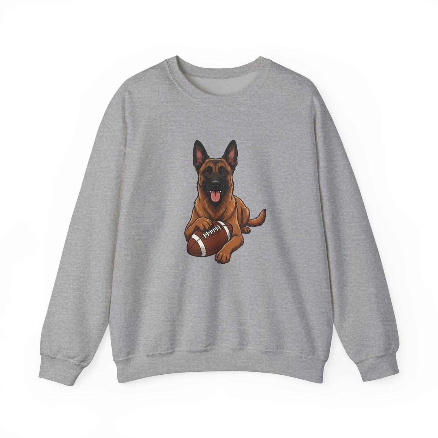 Belgian Malinois Football Crewneck Sweatshirt