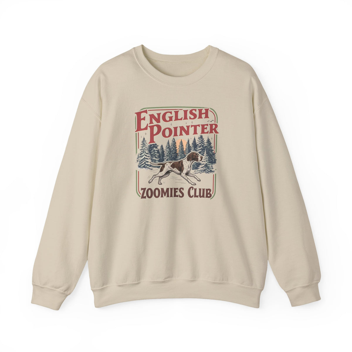 English Pointer Zoomies Club Crewneck Sweatshirt