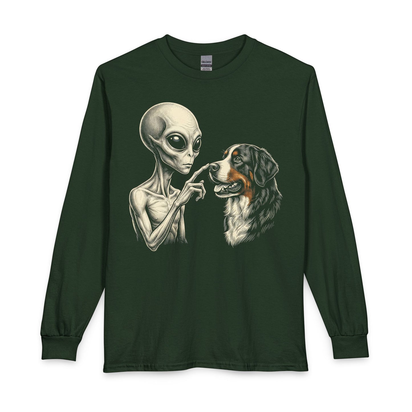 Alien & Bernese Mountain Dog Long Sleeve