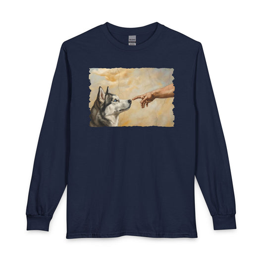 God Creates Husky Long Sleeve Navy