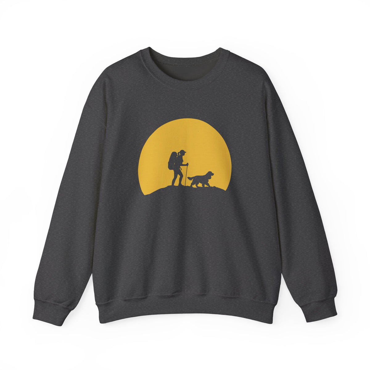 Cocker Spaniel Hiking Crewneck Sweatshirt