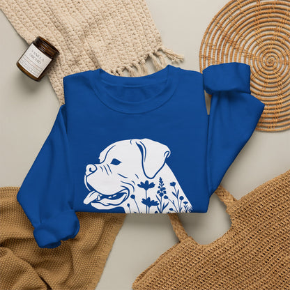 Boxer Flowers Crewneck Sweatshirt