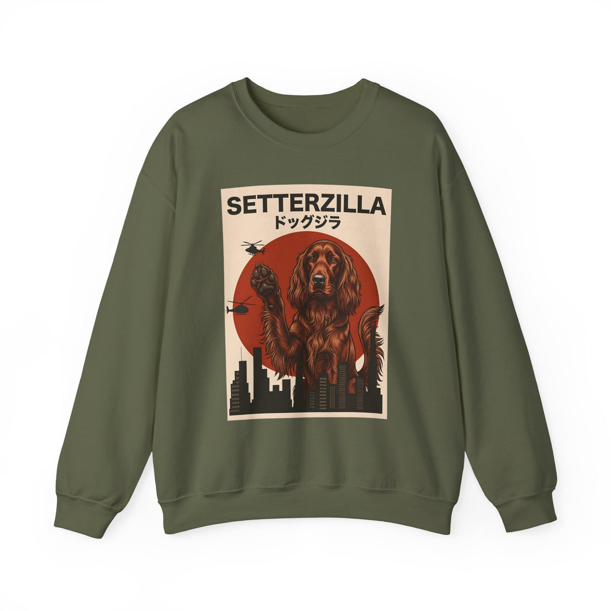 Irish Setter Setterzilla Crewneck Sweatshirt