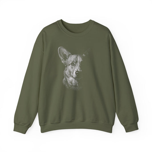 Cardigan Welsh Corgi Portrait Crewneck Sweatshirt