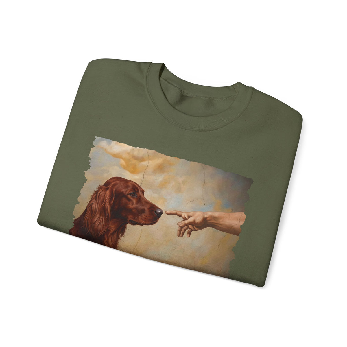 Irish Setter Creation Crewneck Sweatshirt