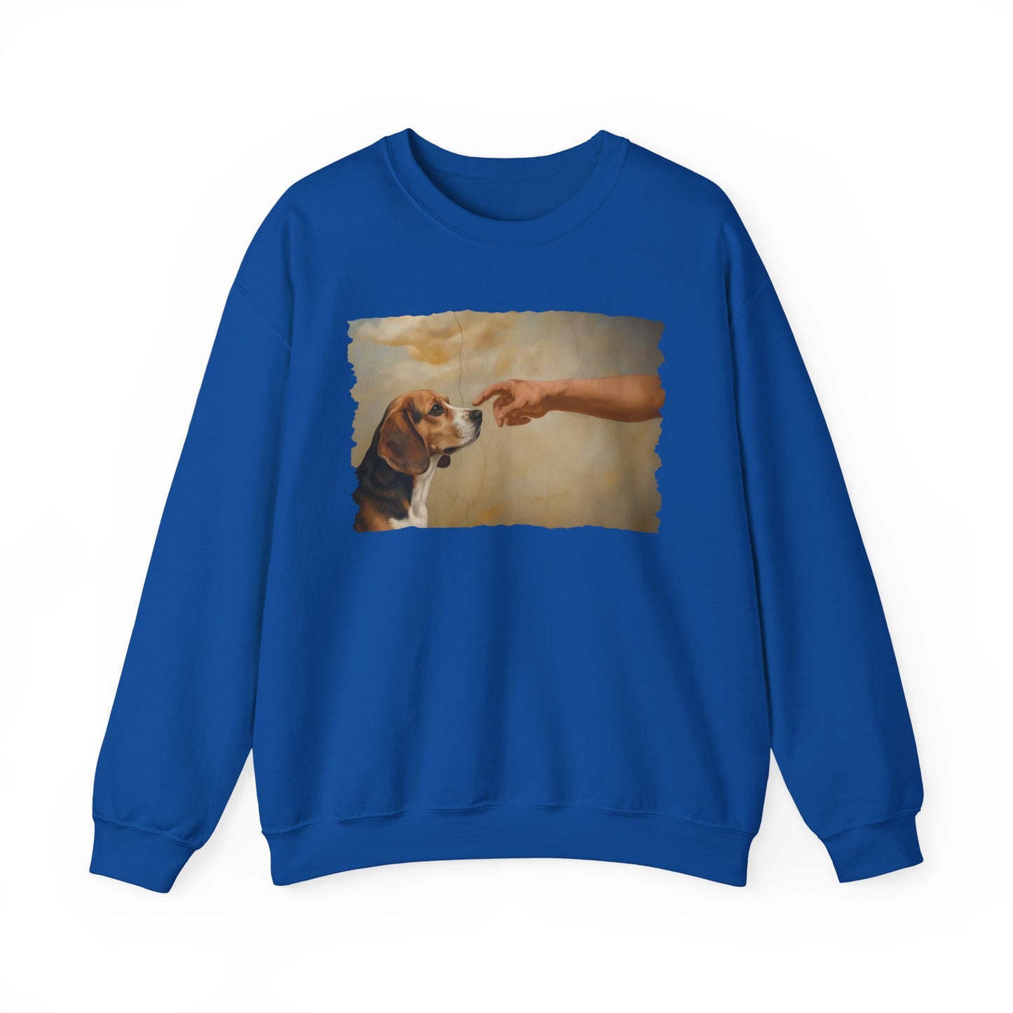 God Creates Beagle Crewneck Sweatshirt