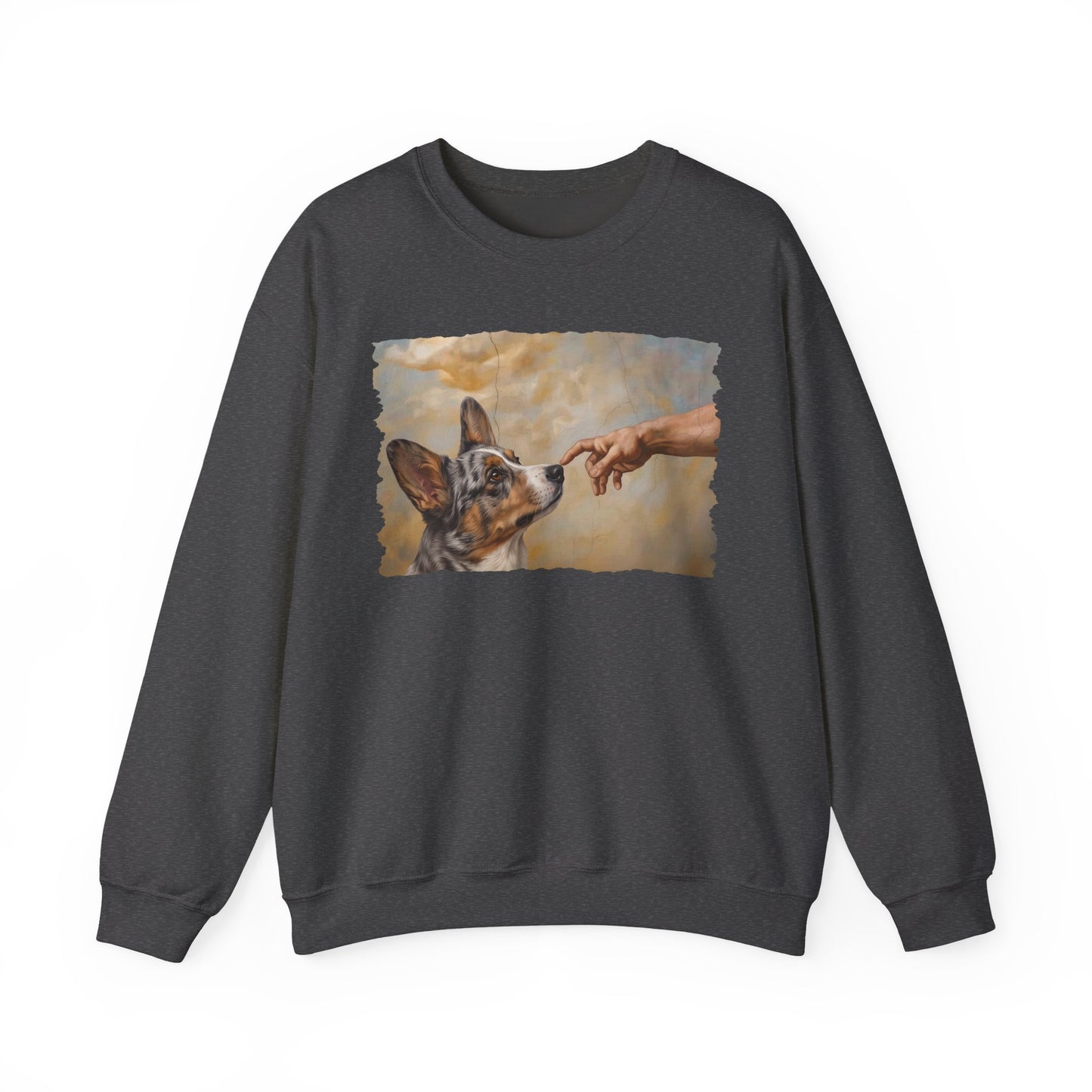 Cardigan Welsh Corgi Blue Merle Creation Crewneck Sweatshirt