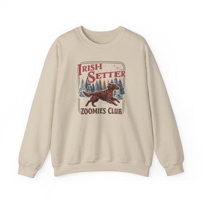 Irish Setter Zoomies Club Crewneck Sweatshirt