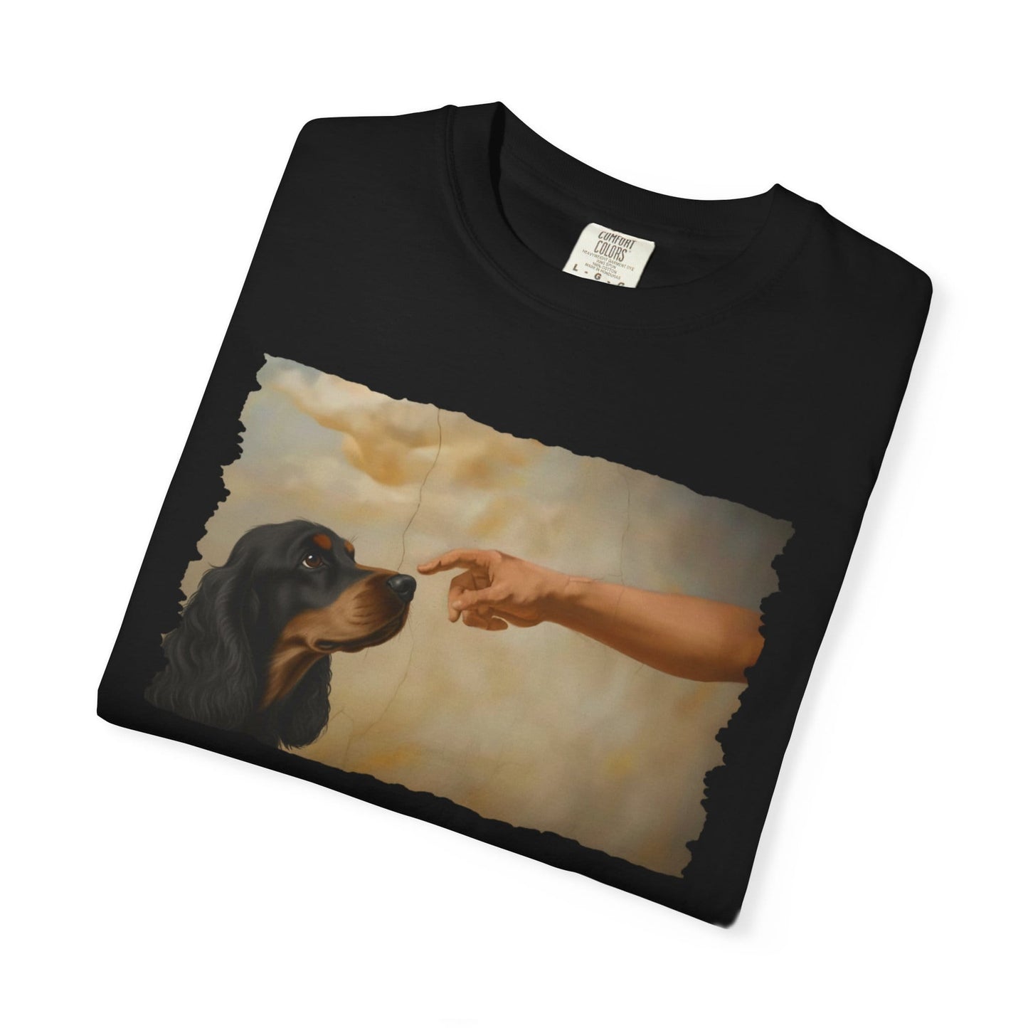 God Creates Black and Tan Cocker Premium Tee