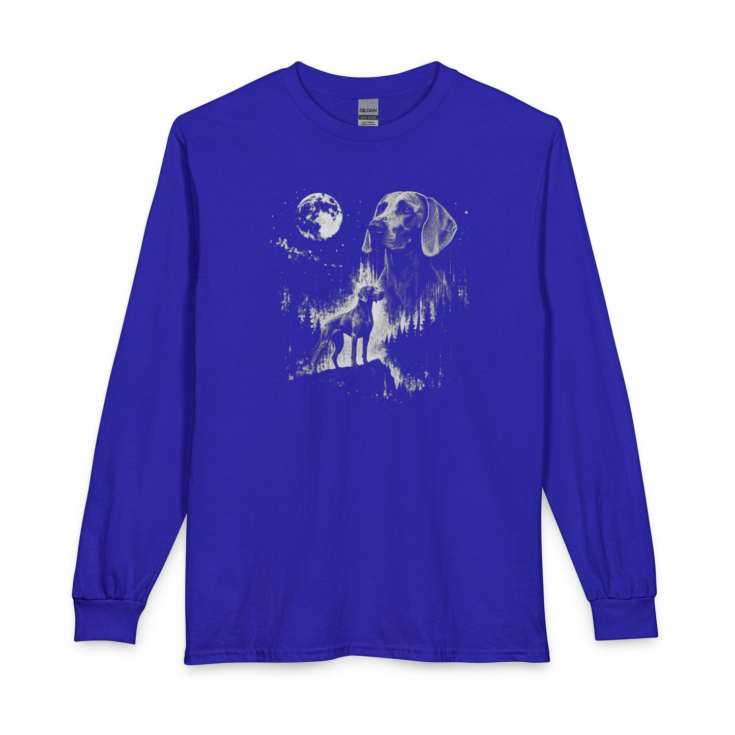 Weimaraner Moon Long Sleeve Royal
