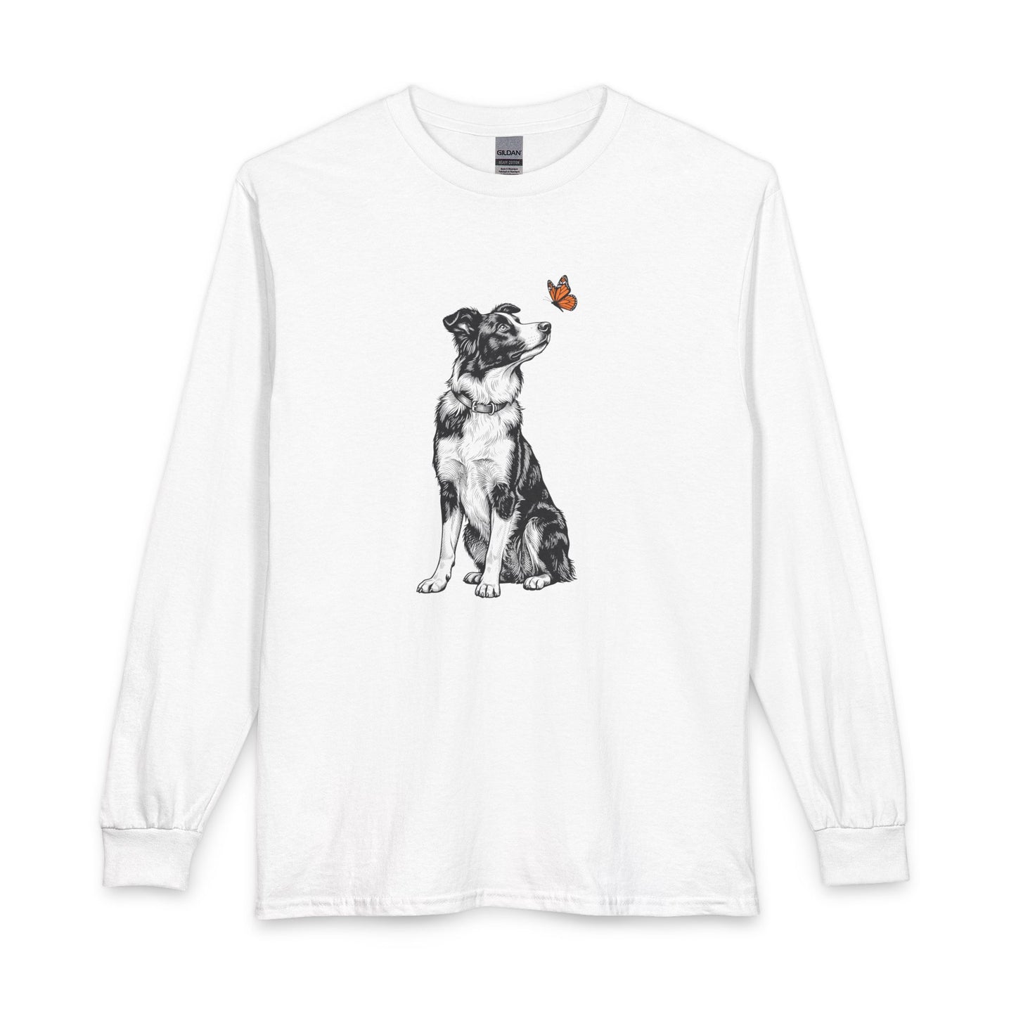 Border Collie Butterfly Long Sleeve