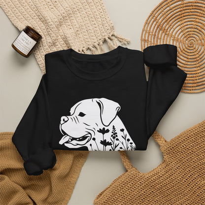 Boxer Flowers Crewneck Sweatshirt