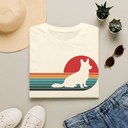 Cardigan Welsh Corgi Retro Sunset