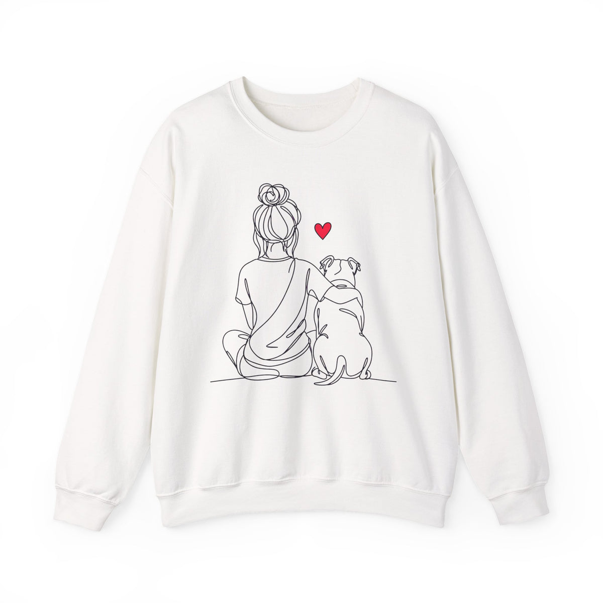 Pitbull Hug Crewneck Sweatshirt