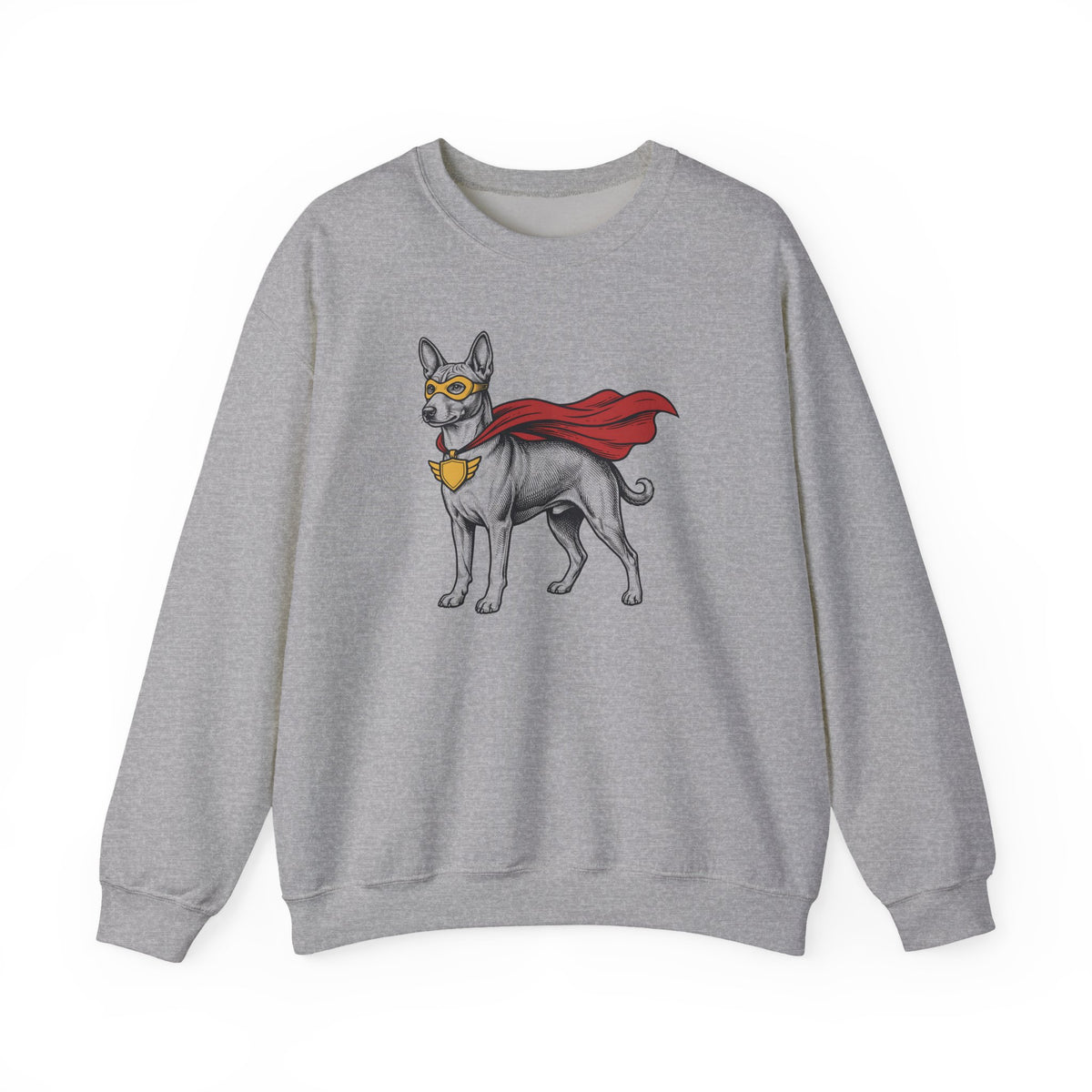 Basenji Superhero Crewneck Sweatshirt
