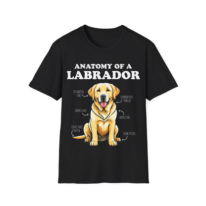 Anatomy Of A Yellow Labrador Tee