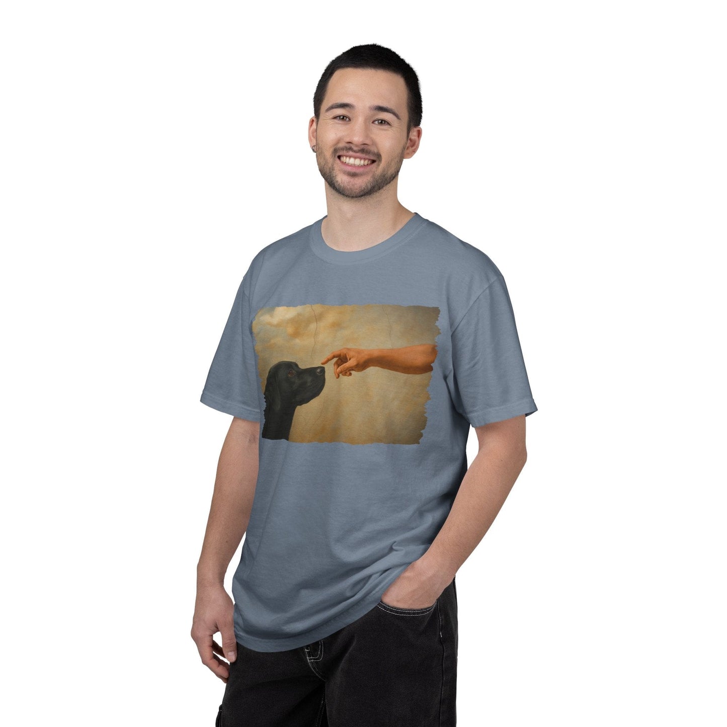 God Creates Black Lab Premium Tee