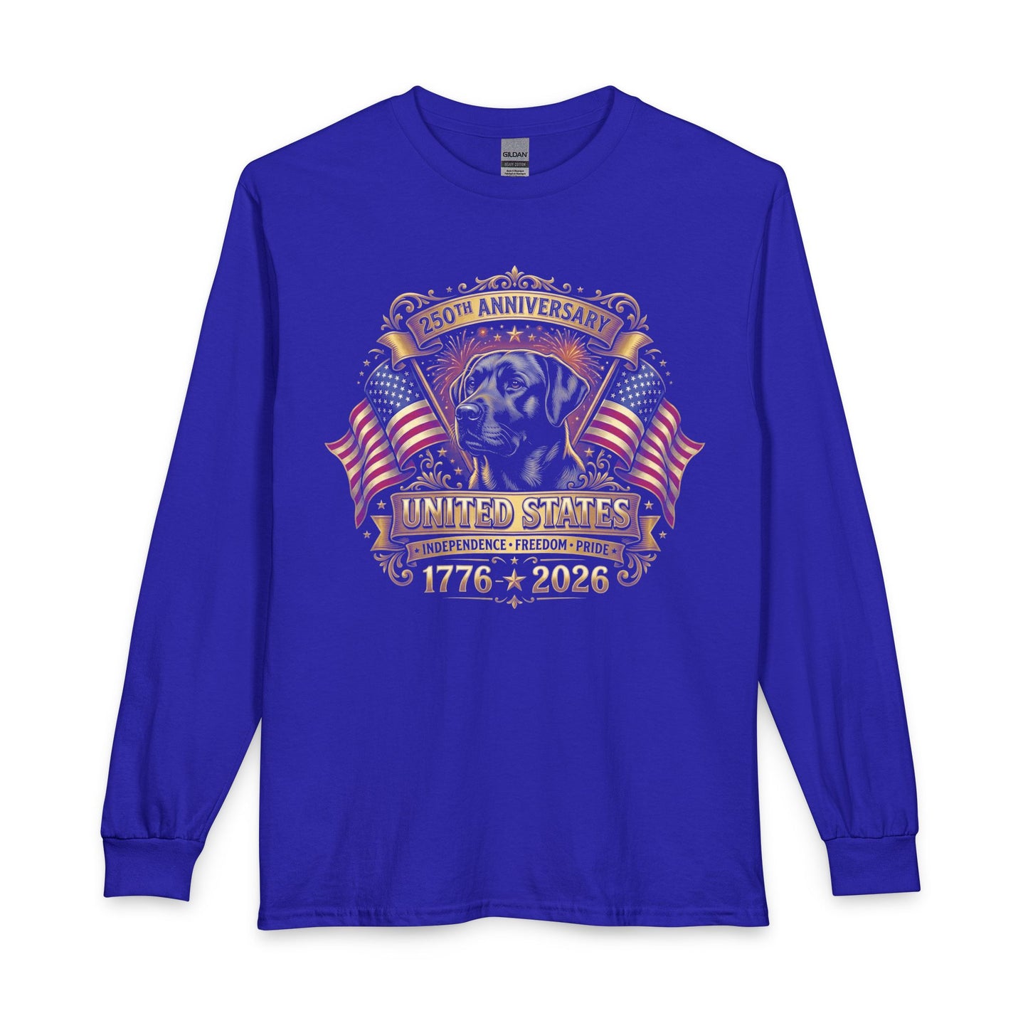 250 Years USA Black Lab Long Sleeve