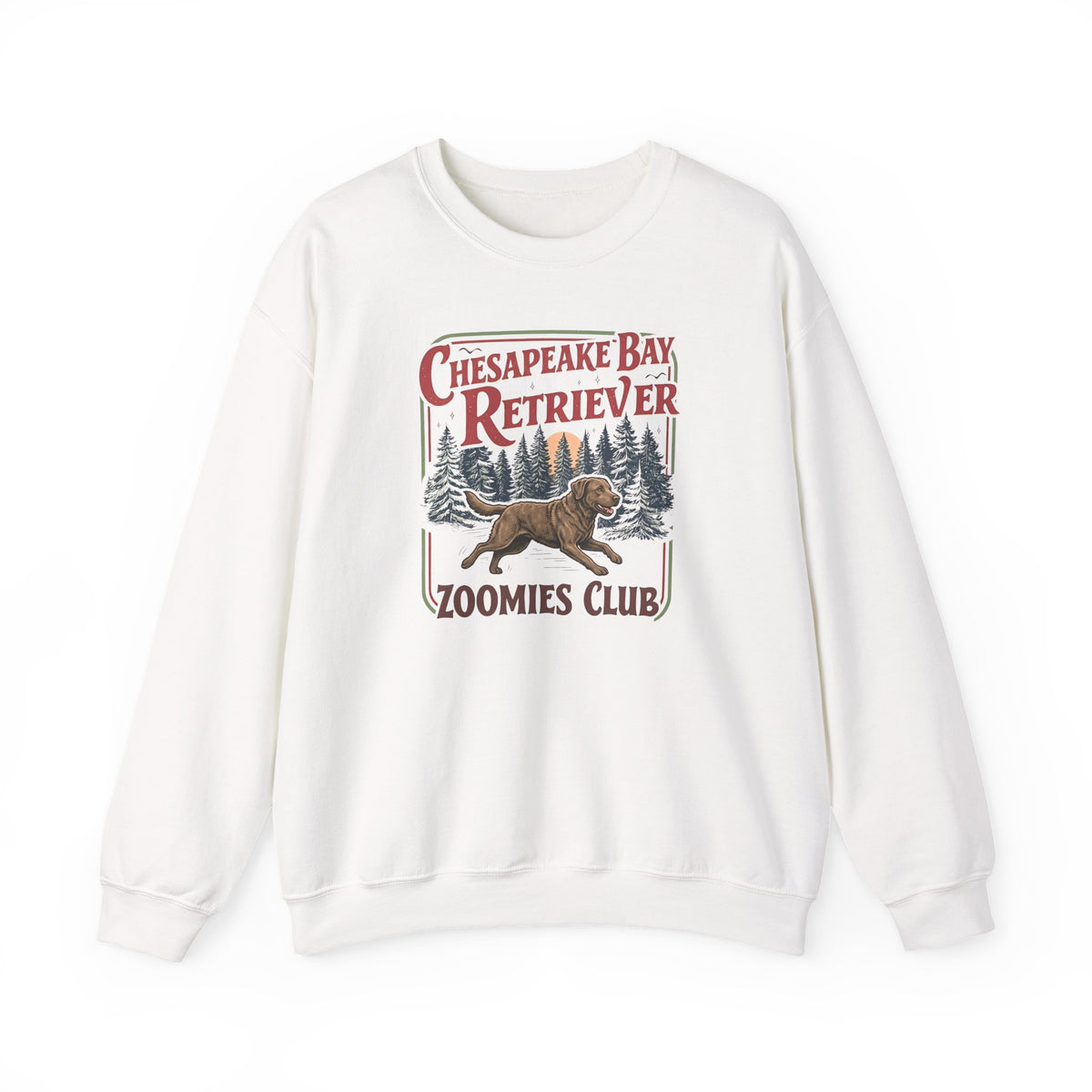 Chesapeake Bay Retriever Zoomies Club Crewneck Sweatshirt