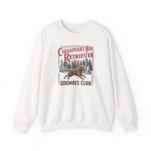 Chesapeake Bay Retriever Zoomies Club Crewneck Sweatshirt