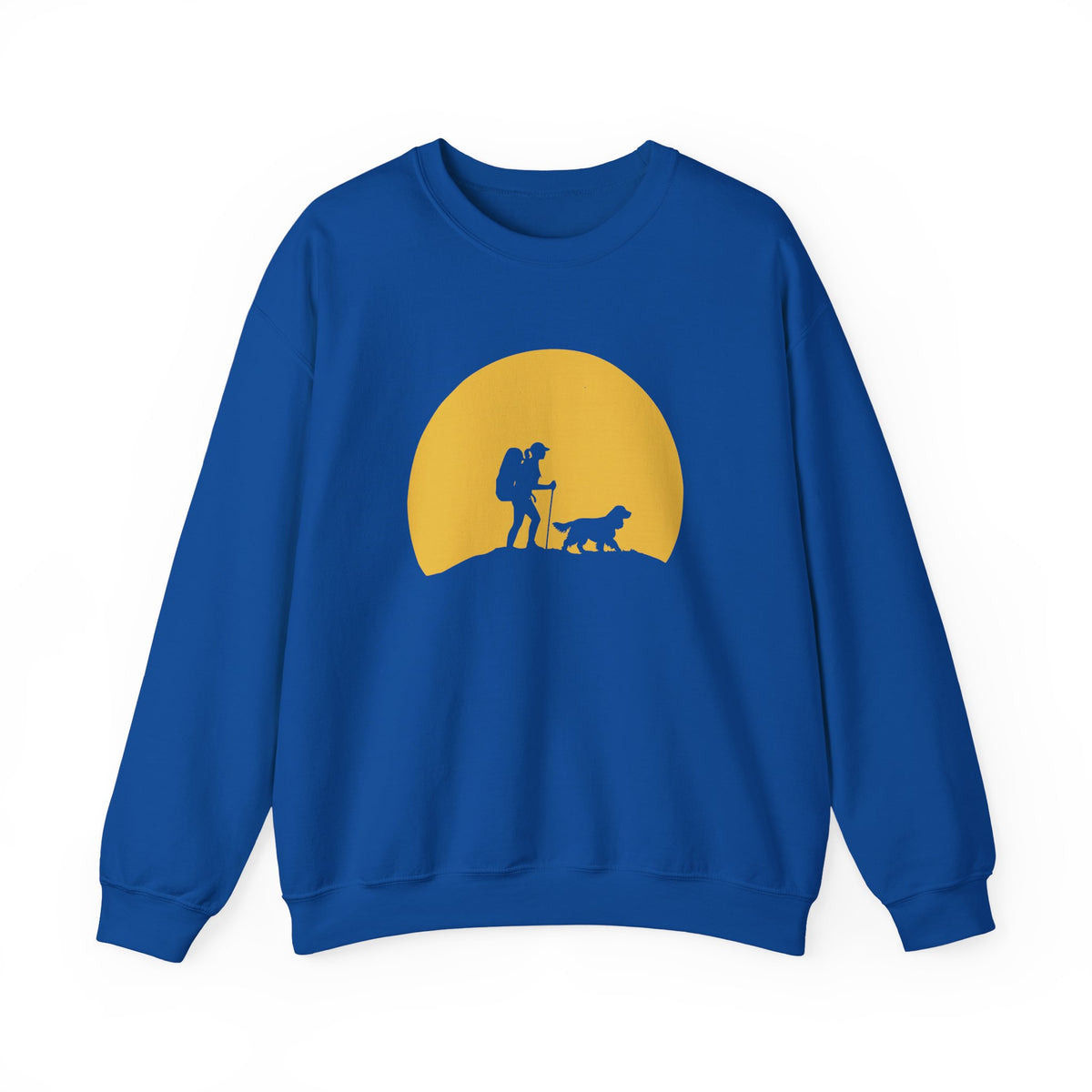 Cocker Spaniel Hiking Crewneck Sweatshirt