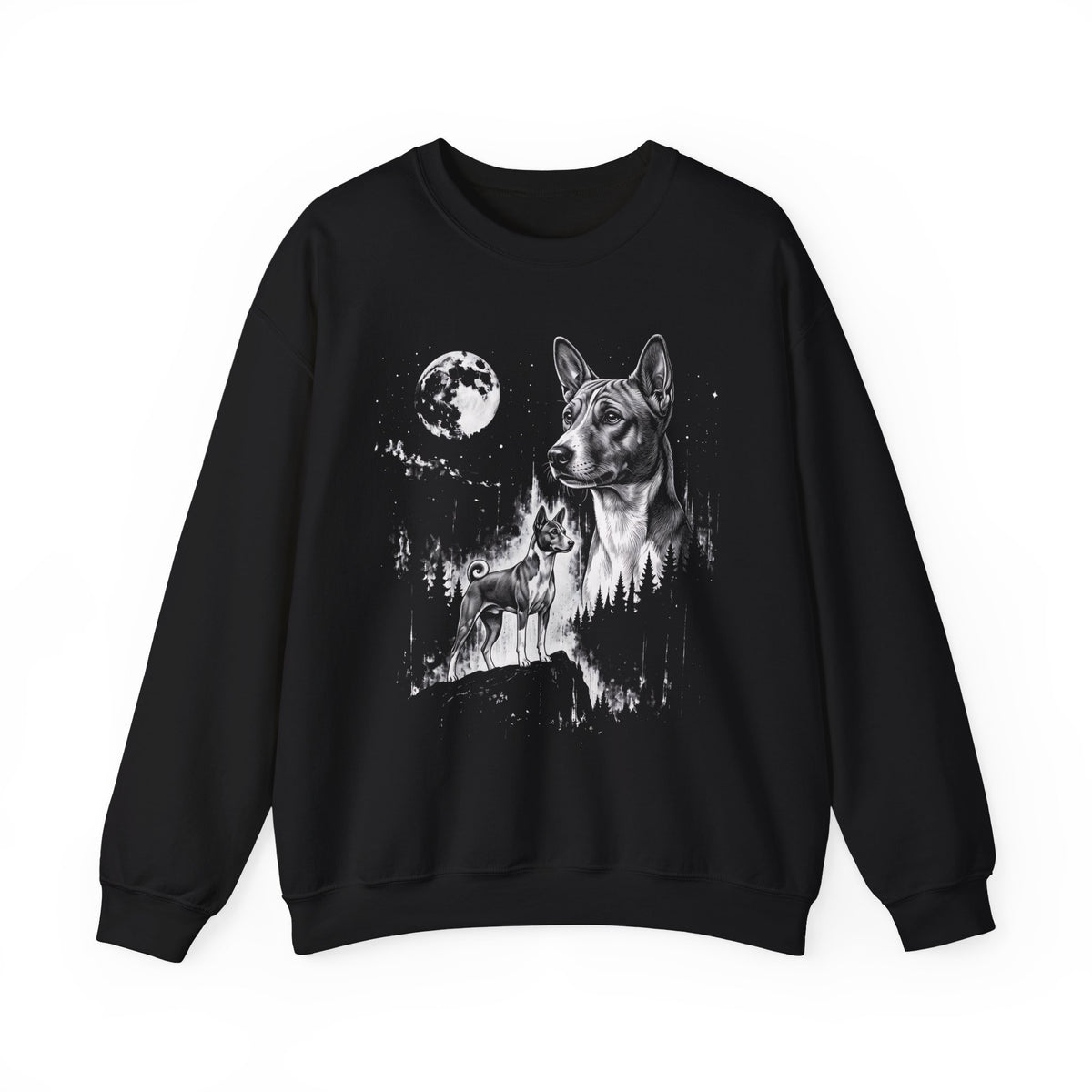 Basenji Moonlight Crewneck Sweatshirt
