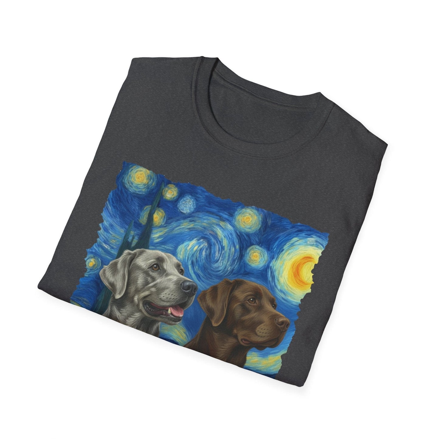Chocolate and Silver Lab Starry Night