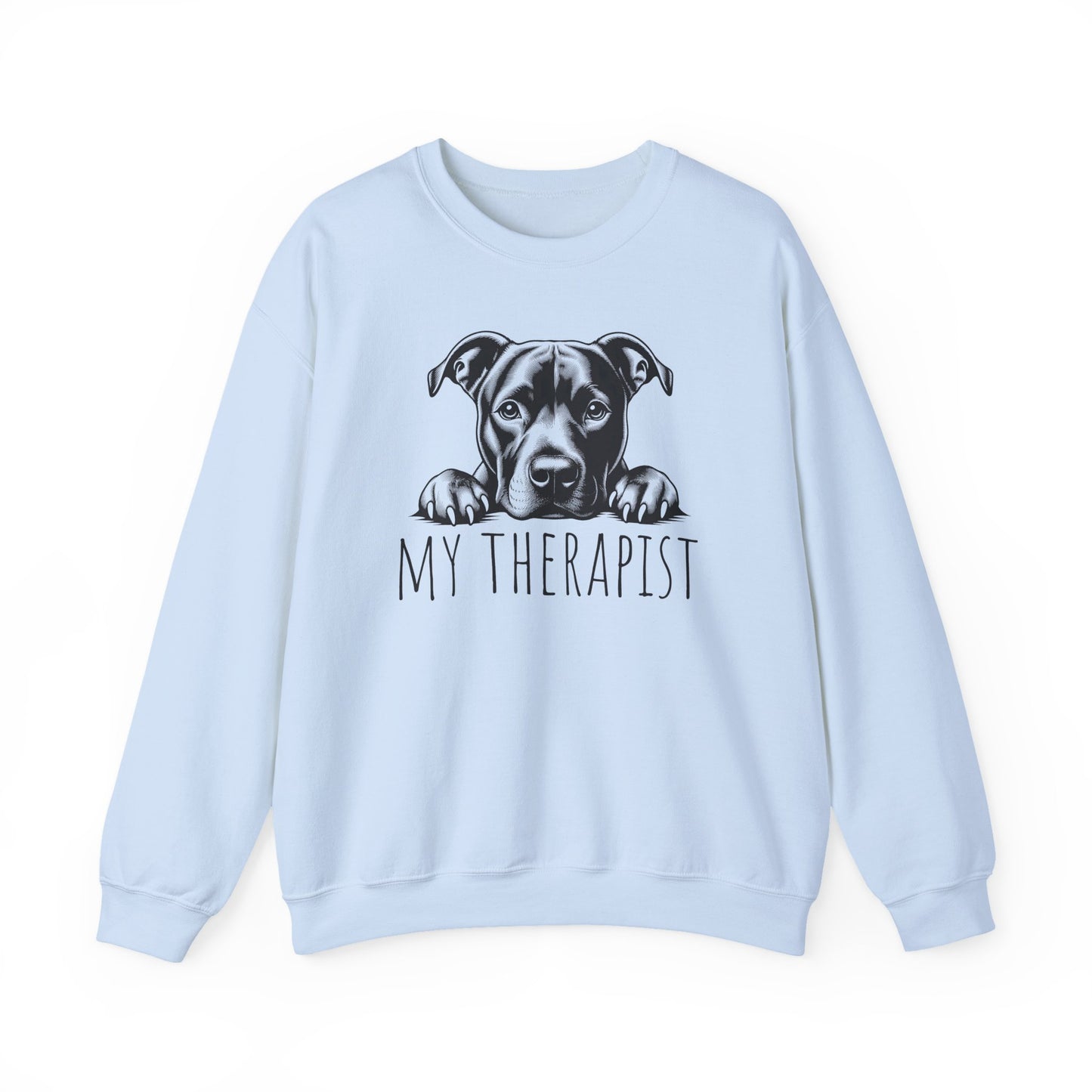 Pitbull My Therapist Crewneck Sweatshirt