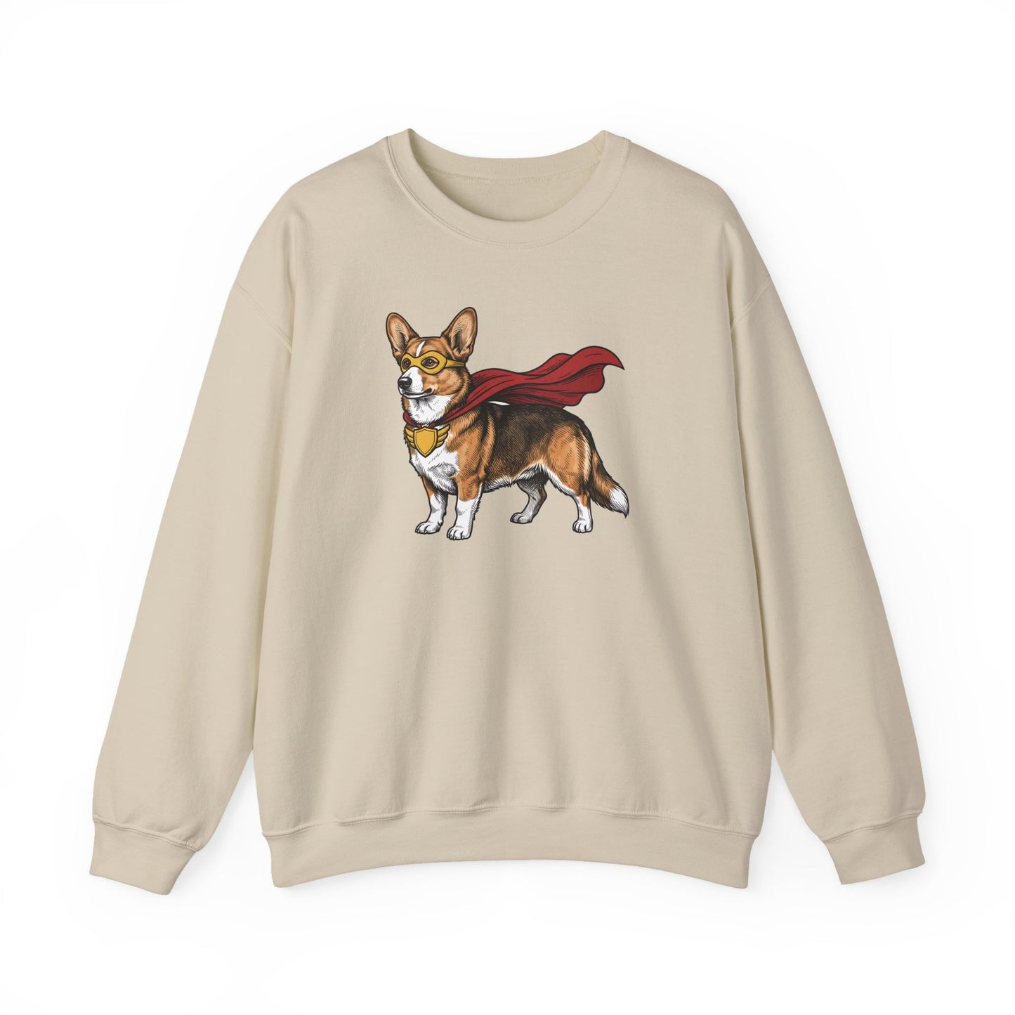 Cardigan Welsh Corgi Sable Superhero Crewneck Sweatshirt