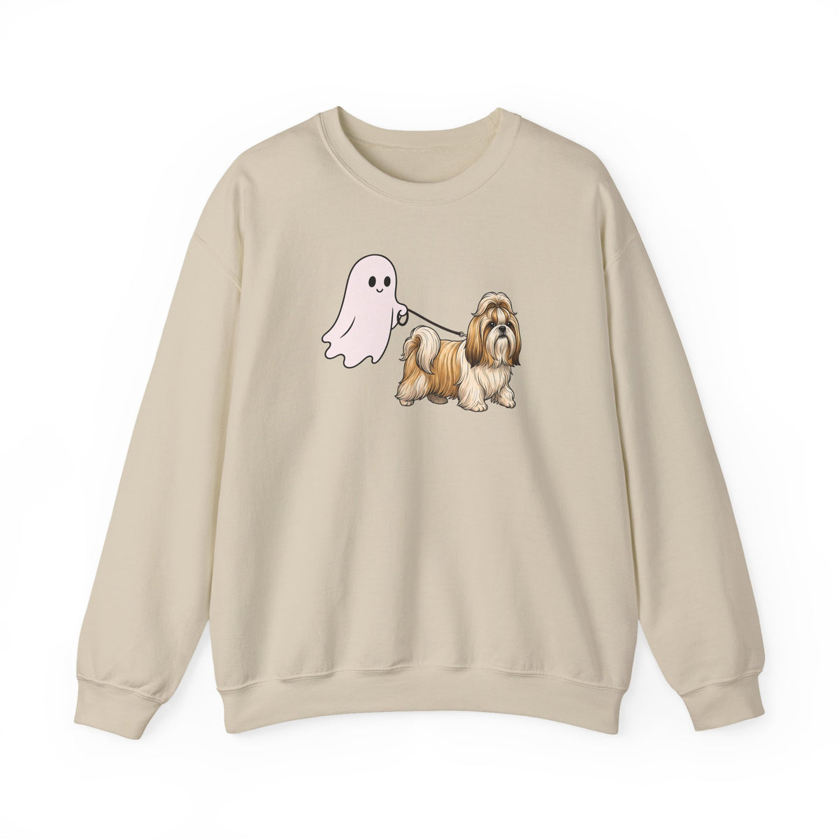 Shih Tzu Ghost Walk Crewneck Sweatshirt