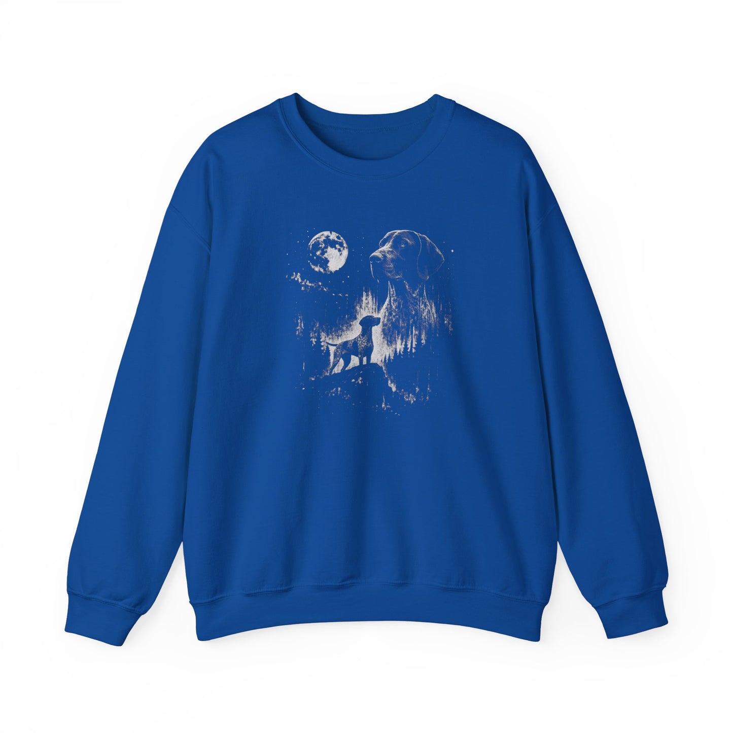German Shorthaired Pointer Moon Crewneck Sweatshirt