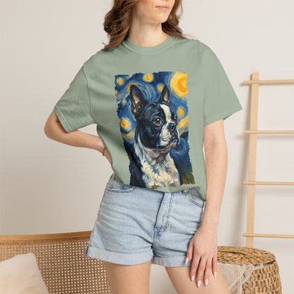 Boston Terrier Van Gogh Premium Tee
