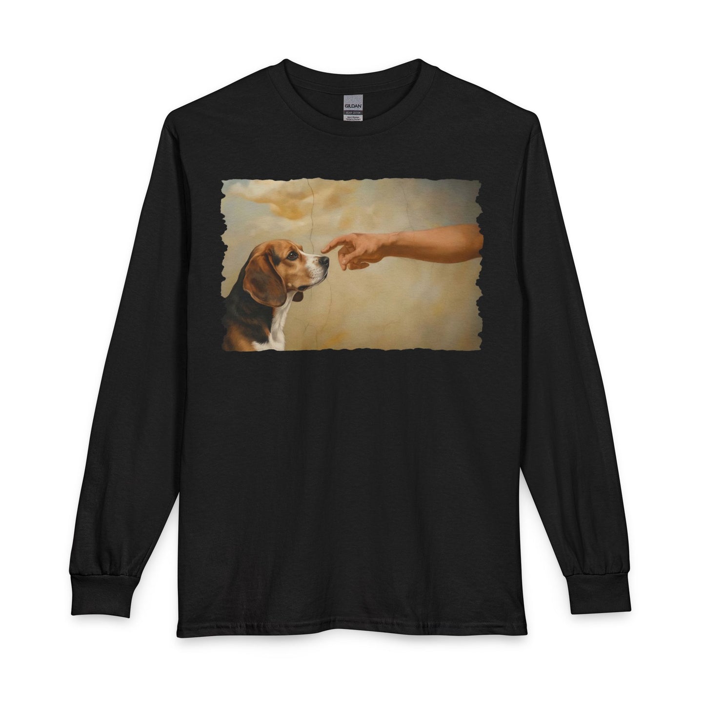 God Creates Beagle Long Sleeve