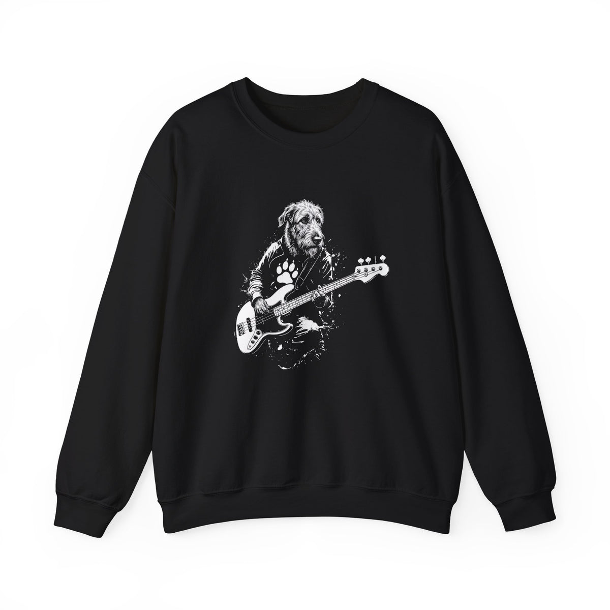 Irish Wolfhound Bass Crewneck Sweatshirt