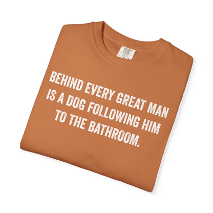 Great Man Dog Following Premium Tee