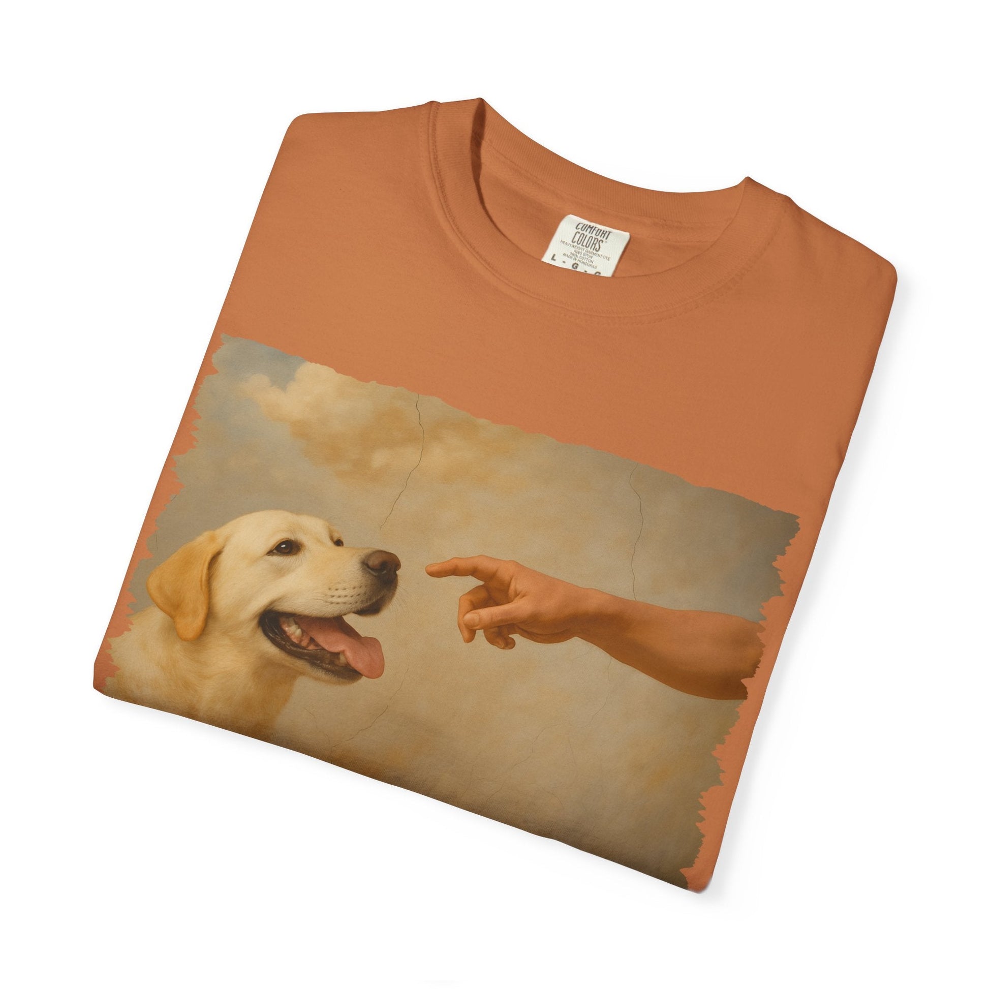 God Creates Yellow Lab Premium Tee