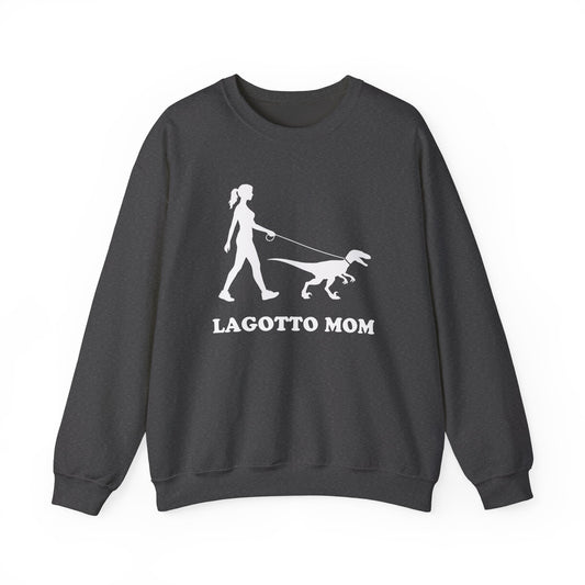 Lagotto Mom Crewneck Sweatshirt Dark Heather