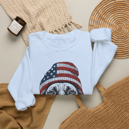 Boxer Beanie USA Crewneck Sweatshirt