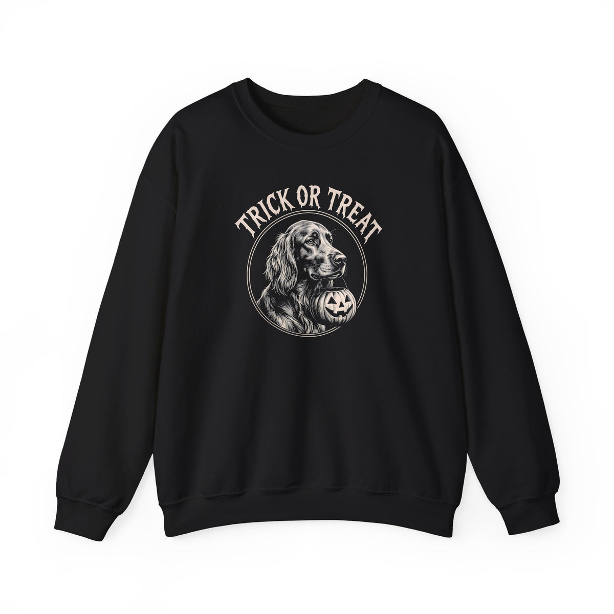 Irish Setter Trick Or Treat Crewneck Sweatshirt