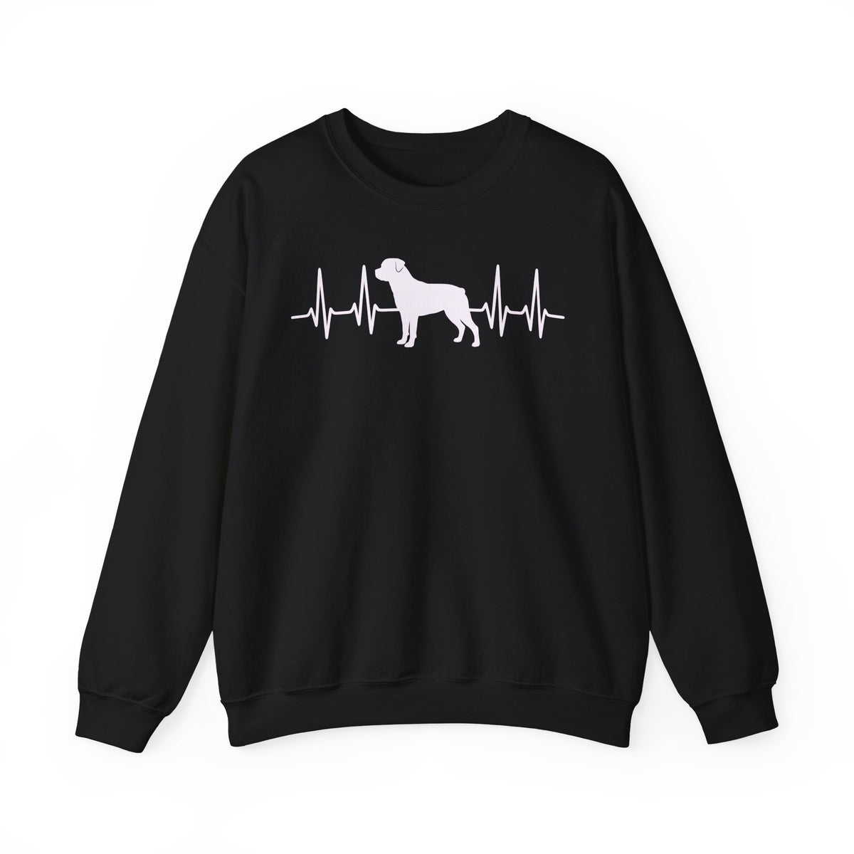 Rottweiler Heartbeat Crewneck Sweatshirt