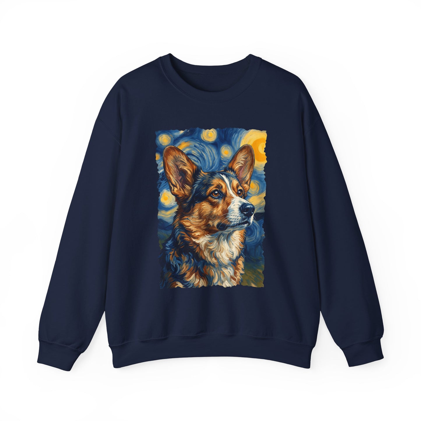 Cardigan Welsh Corgi Sable Van Gogh Crewneck Sweatshirt