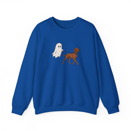 Vizsla Ghost Halloween Crewneck Sweatshirt
