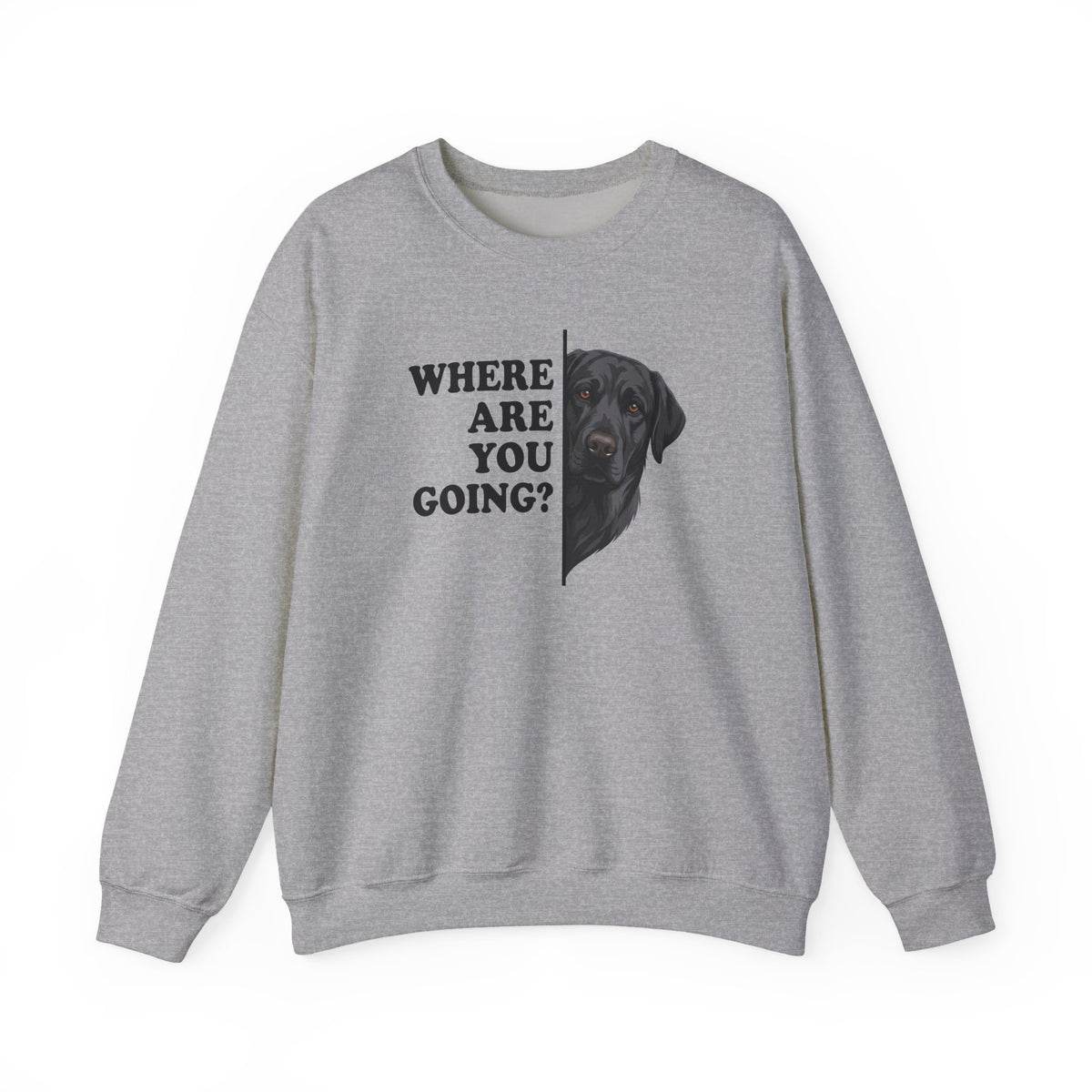 Black Labrador Alert Crewneck Sweatshirt