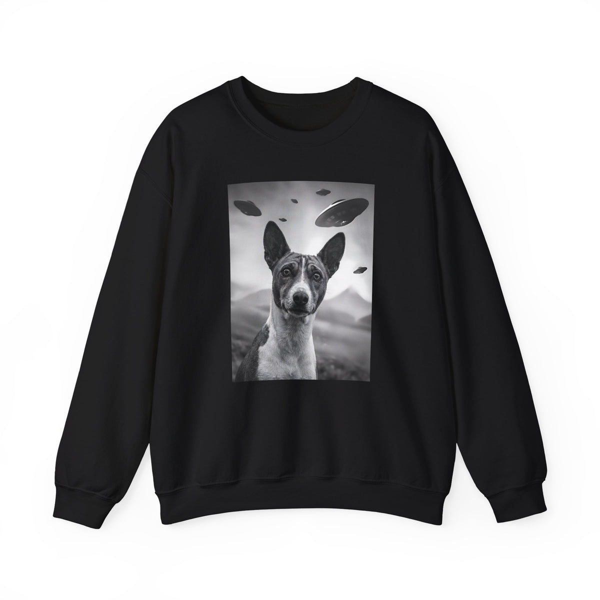 Basenji UFO Crewneck Sweatshirt