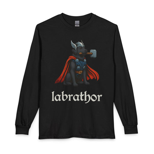 Labrathor Black Labrador Long Sleeve Black