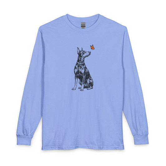 Doberman Butterfly Long Sleeve