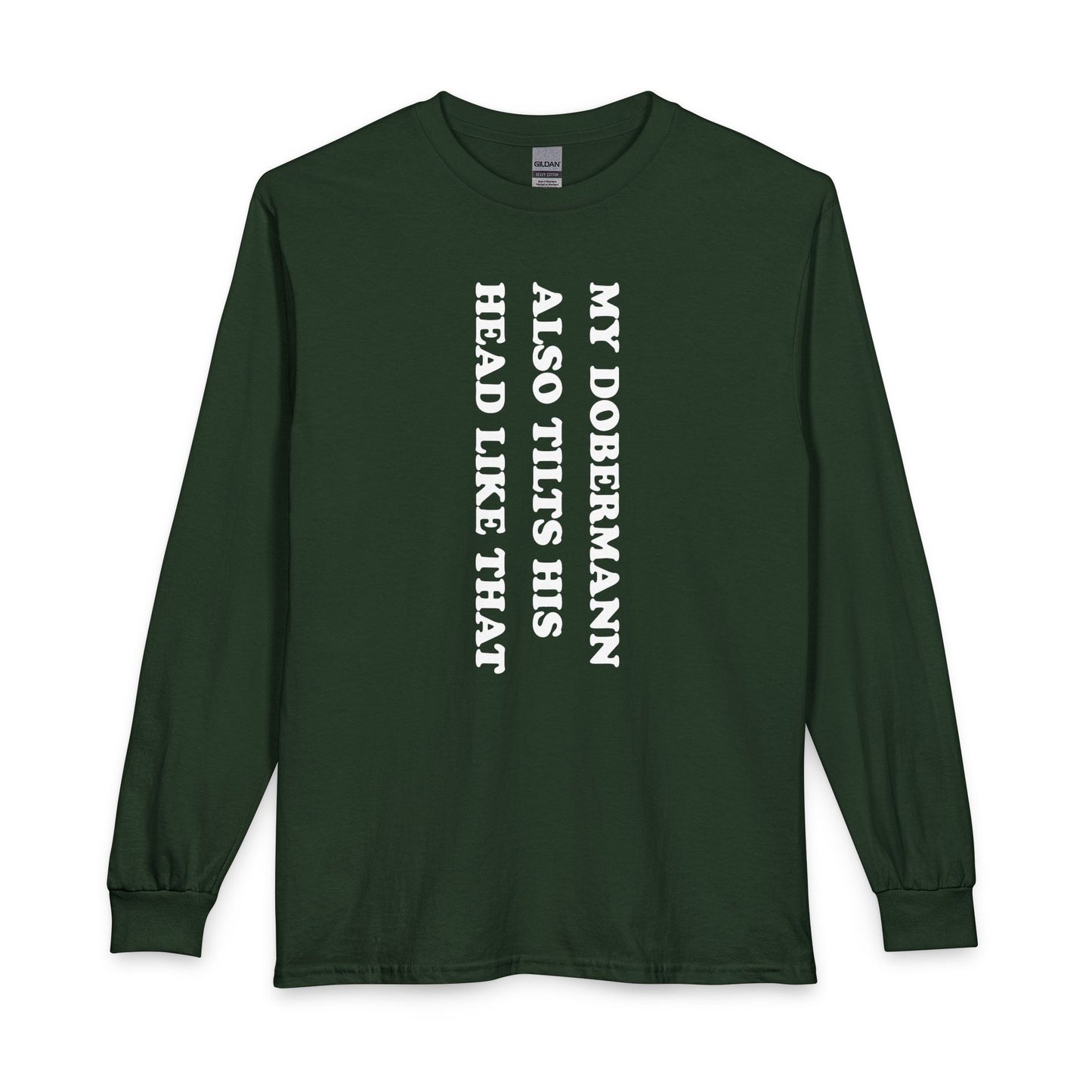 Doberman Tilt His Head Long Sleeve