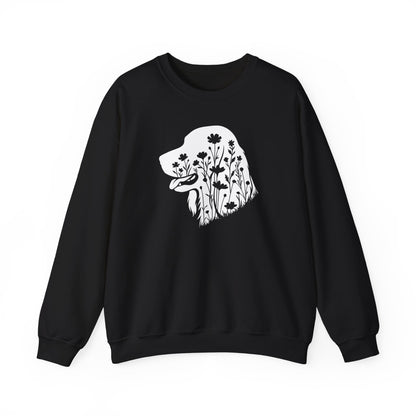 Irish Setter Flowers Crewneck Sweatshirt